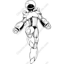 Futuristic Robot Warrior