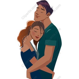 Romantic Couple Embrace