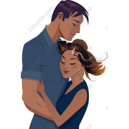 Romantic Couple Embrace