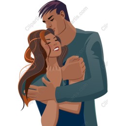 Loving Couple Embrace