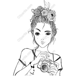 Creative Woman with Camera