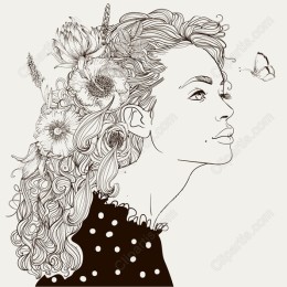 Elegant Floral Woman