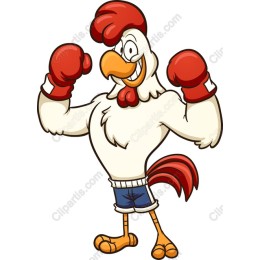 Muscular Chicken Boxing