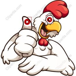 Cheerful Chicken Giving Thumbs Up