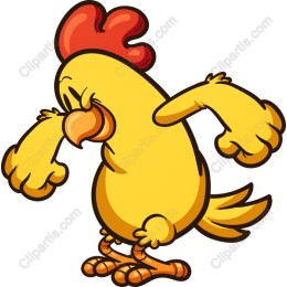 Vibrant Cartoon Chicken