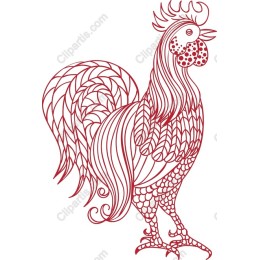 Elegant Red Rooster