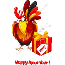 Vibrant New Year Rooster