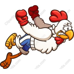 Cartoon Chicken Boxer