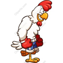 Muscular Chicken Boxing