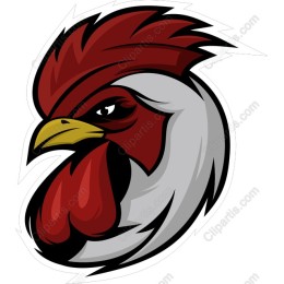 Fierce Rooster Head