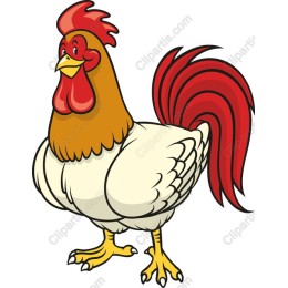 Playful Cartoon Rooster