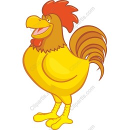 Cheerful Yellow Rooster