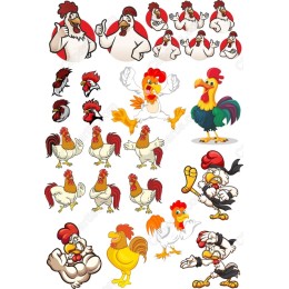 Whimsical Rooster Collection