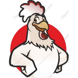 Cheerful Chicken Mascot