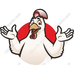 Playful Cartoon Chicken