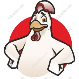 Proud Cartoon Chicken