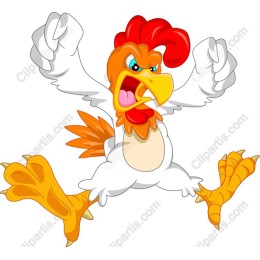 Vibrant Cartoon Rooster