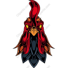 Fierce Rooster Head