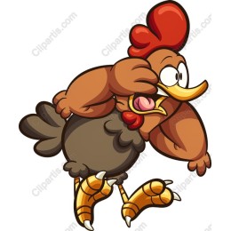 Charming Cartoon Rooster