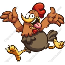 Vibrant Cartoon Chicken