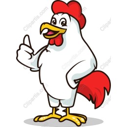 Cheerful Cartoon Chicken