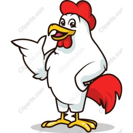 Playful Cartoon Rooster