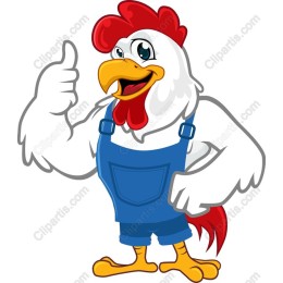Cheerful Cartoon Rooster