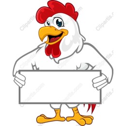 Cheerful Cartoon Rooster