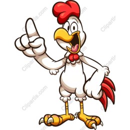 Cheerful Cartoon Chicken