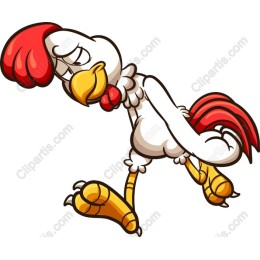 Whimsical Sad Chicken