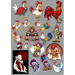 Samurai Rooster Set