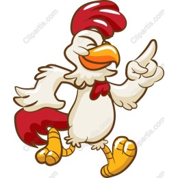 Cheerful Cartoon Rooster