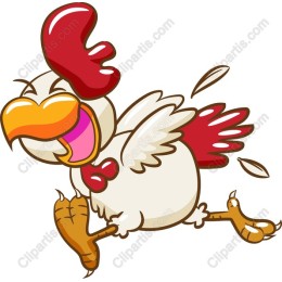 Cheerful Cartoon Chicken