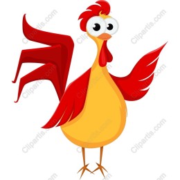 Vibrant Cartoon Rooster