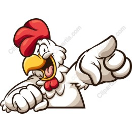 Cheerful Cartoon Rooster