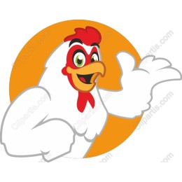 Whimsical Chicken Character