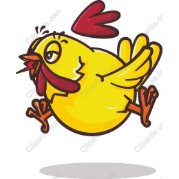 Cheerful Cartoon Chicken