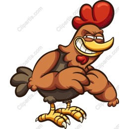 Charming Cartoon Chicken