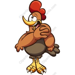 Charming Cartoon Chicken