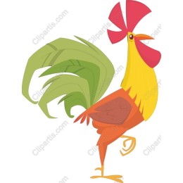 Cheerful Rooster