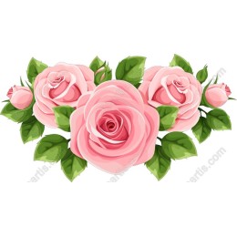 Exquisite Pink Roses Floral