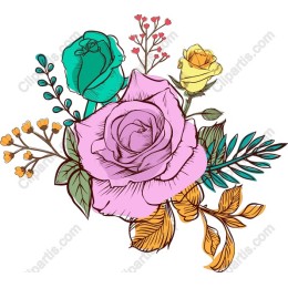 Vibrant Floral Rose Arrangement