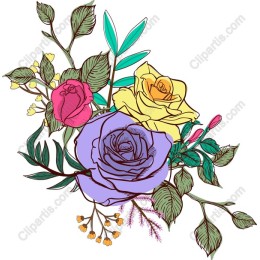 Elegant Floral with Roses and Greenery