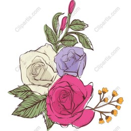 Pastel Rose Bouquet