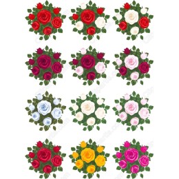 Charming Rose Collection - 12 Floral