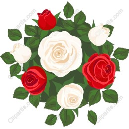 Elegant Rose Bouquet Clipart