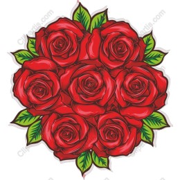 Vibrant Red Rose Bouquet