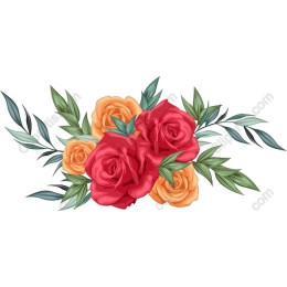 Vibrant Rose Floral