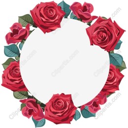 Elegant Floral Rose Wreath