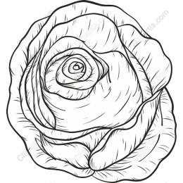 Elegant Line Art Rose